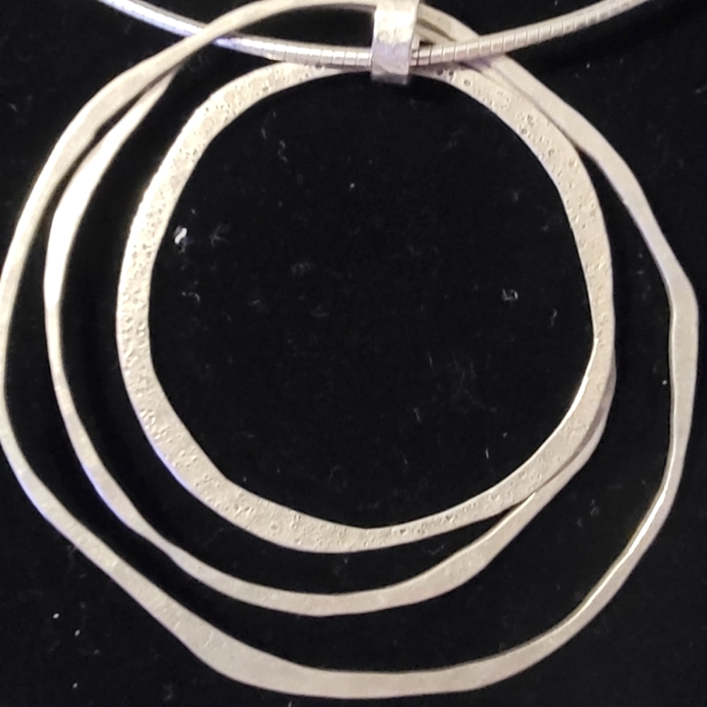 Silpada sterling silver Omega snake necklace, pendant,  and earrings set. - Picture 2 of 5